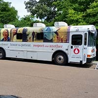 Bloodmobile at Tegra Medical