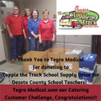 Tegra Medical participates in drive for school supplies