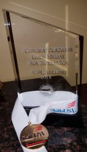 SkillsUSA trophy and medal